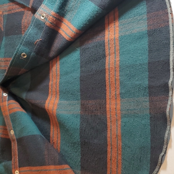 Vintage Saddle King Western Pearl Snap Plaid Cowboy Cotton Shirt Medium - Picture 13 of 16